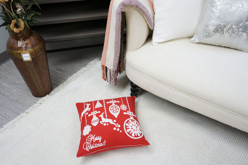 Embroidered Christmas Designer Pillow