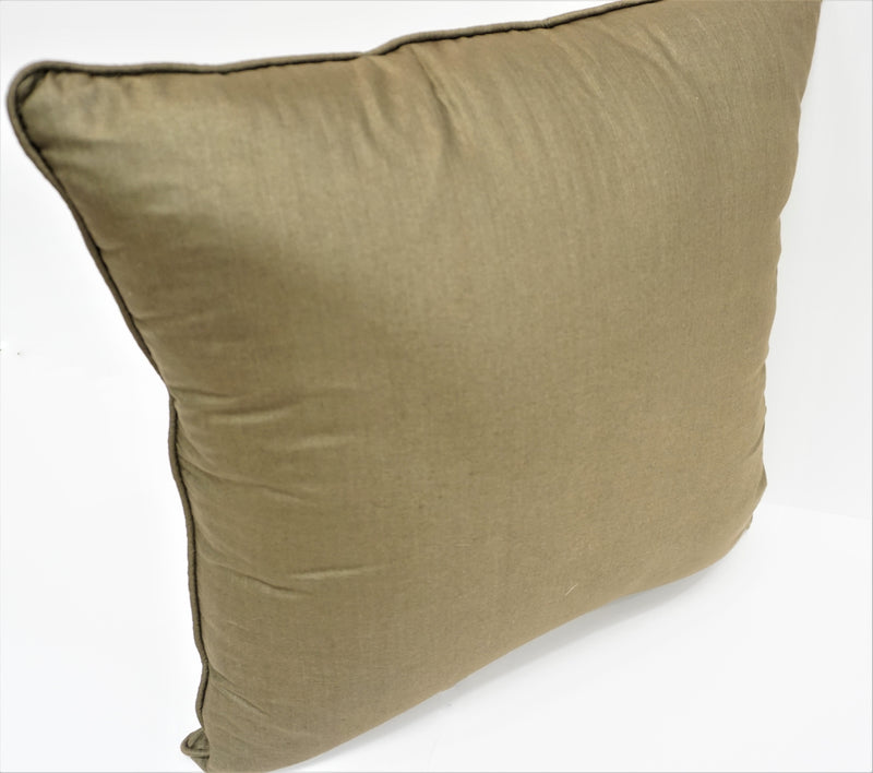 Premium Silk Pillow 18" Olive