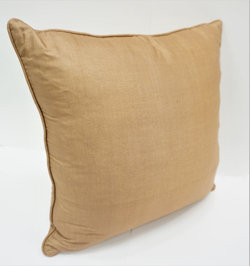 Premium Silk Pillow 18" Tan