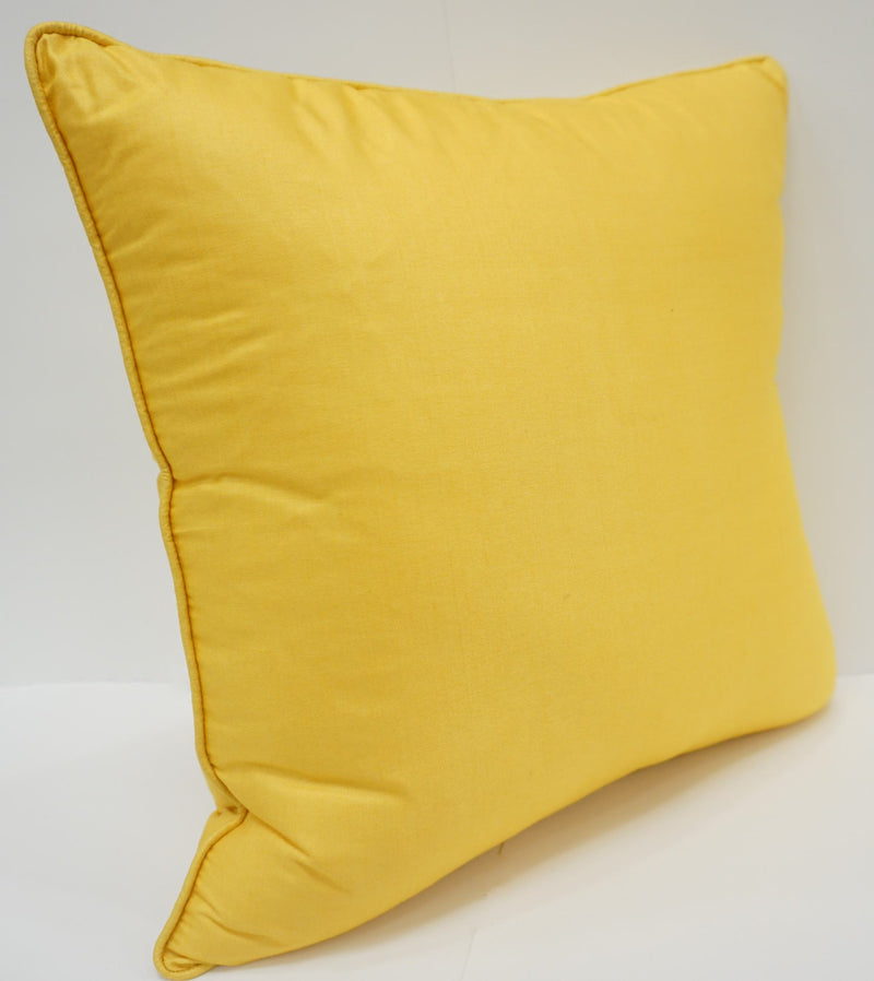 Premium Silk Pillow 18" Yellow