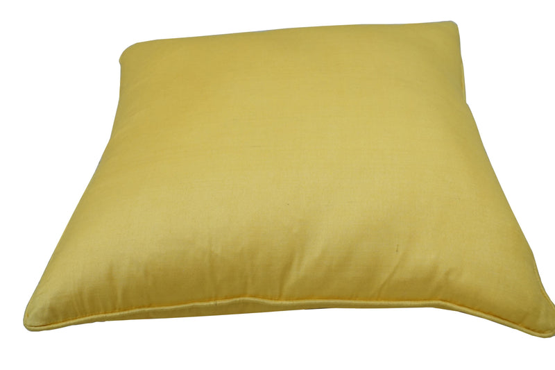 Premium Silk Pillow 18" Yellow