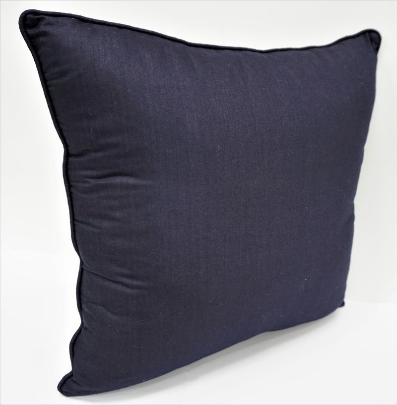 Premium Silk Pillow 18" Navy