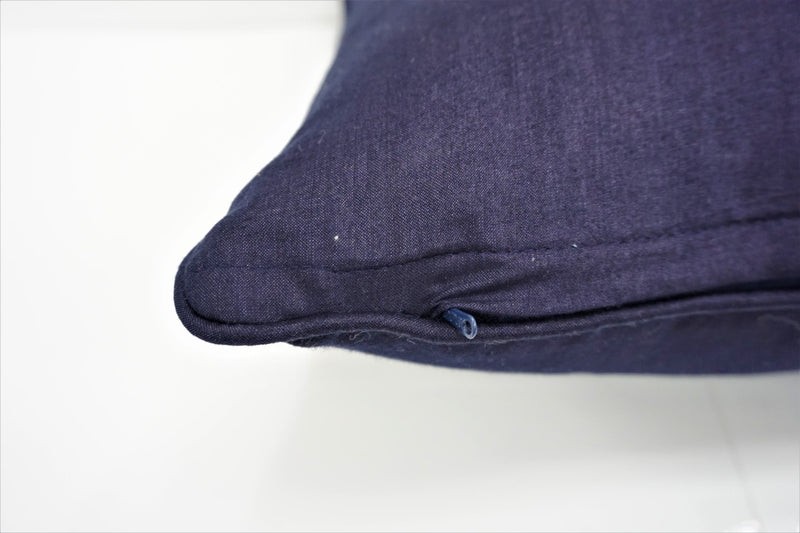 Premium Silk Pillow 18" Navy