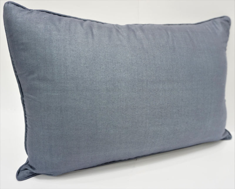 Premium Silk Pillow 13"x20" Gray