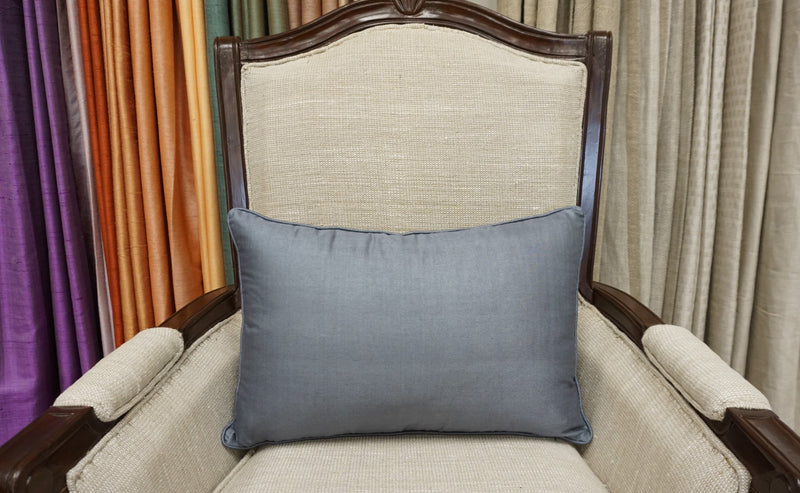 Premium Silk Pillow 13"x20" Gray