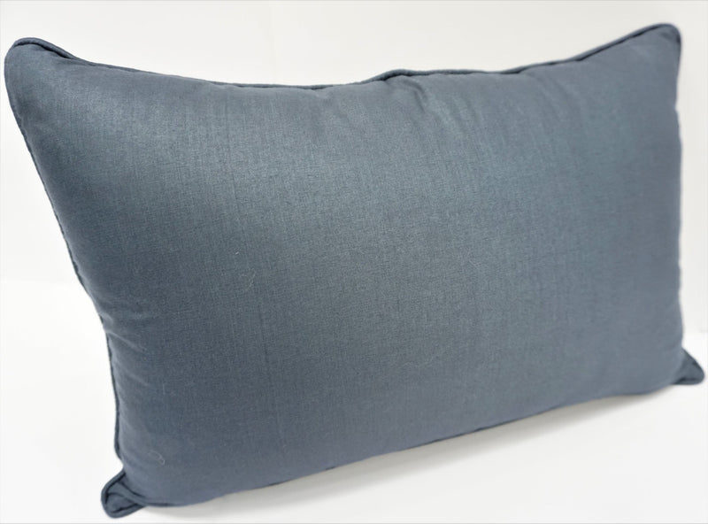 Premium Silk Pillow 13"x20" Blue