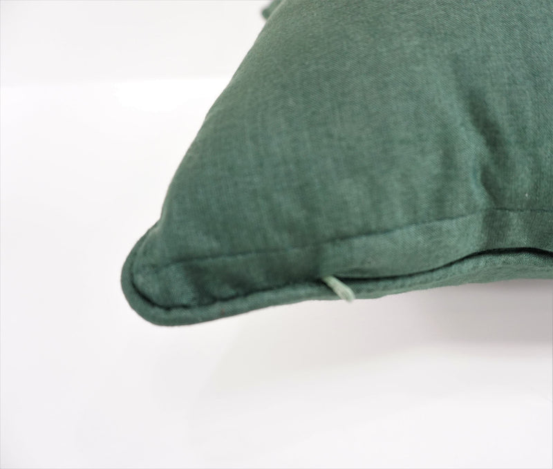 Premium Silk Pillow 13"x20" Green