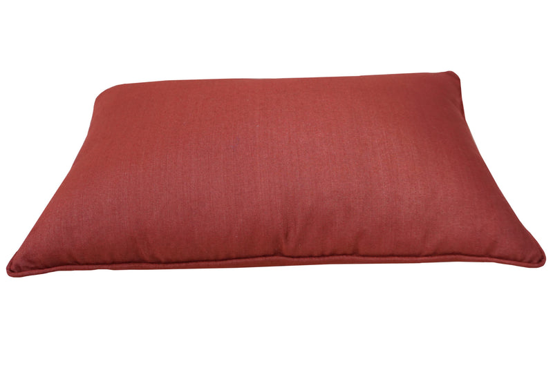 Premium Silk Pillow 13"x20" Red