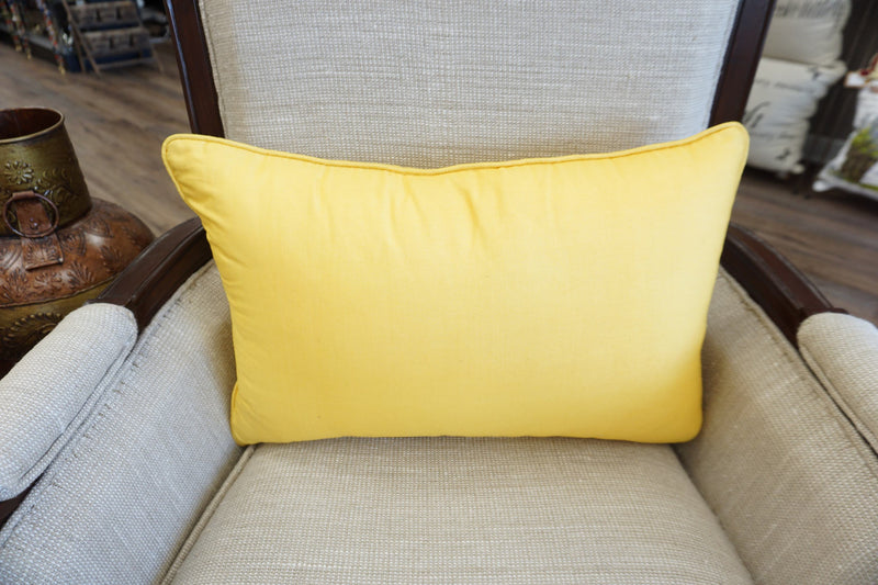 Premium Silk Pillow 13"x20" Yellow