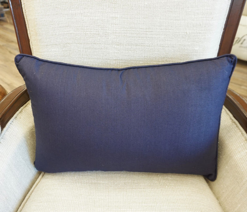 Premium Silk Pillow 13"x20" Navy