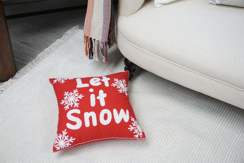 Embroidered Christmas Designer Pillow