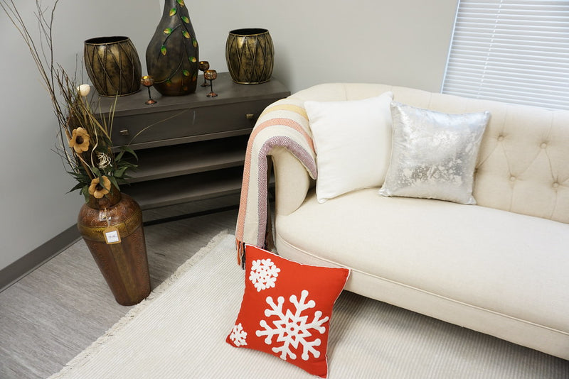 Embroidered Christmas Designer Pillow