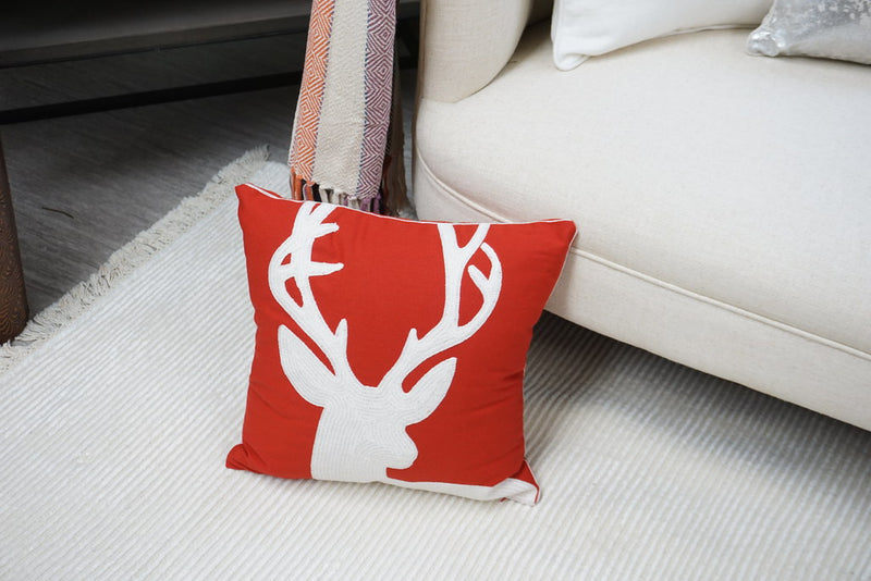 Embroidered Christmas Designer Pillow