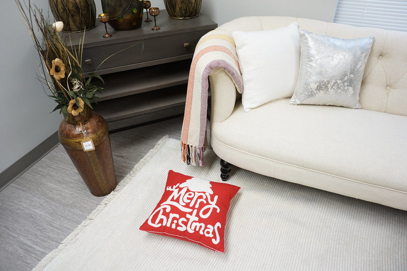 Embroidered Christmas Designer Pillow