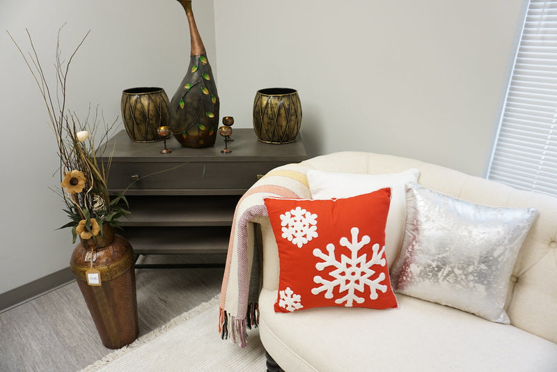 Embroidered Christmas Designer Pillow