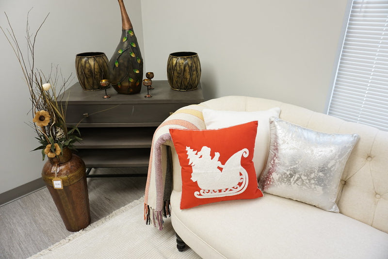 Embroidered Christmas Designer Pillow