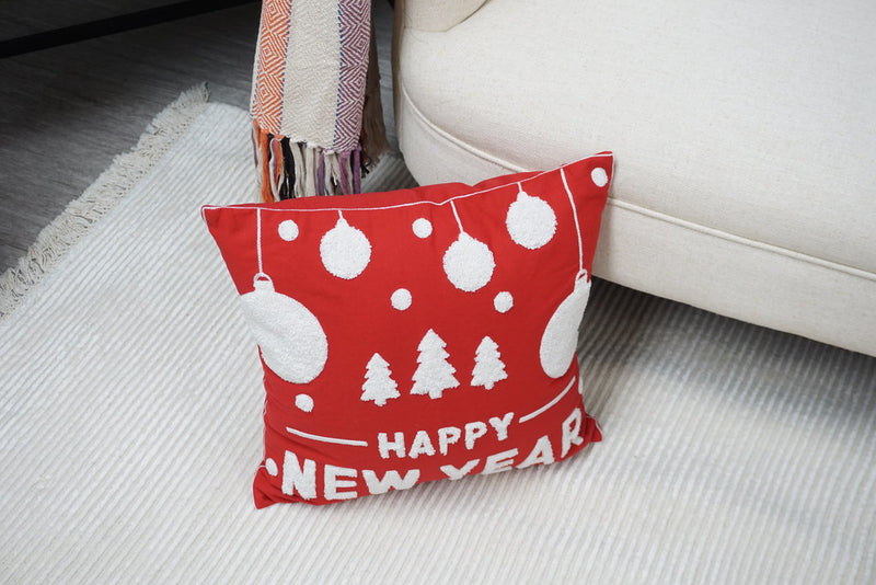 Embroidered Christmas Designer Pillow