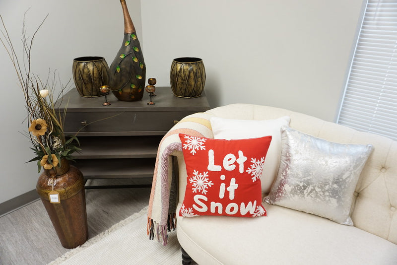 Embroidered Christmas Designer Pillow