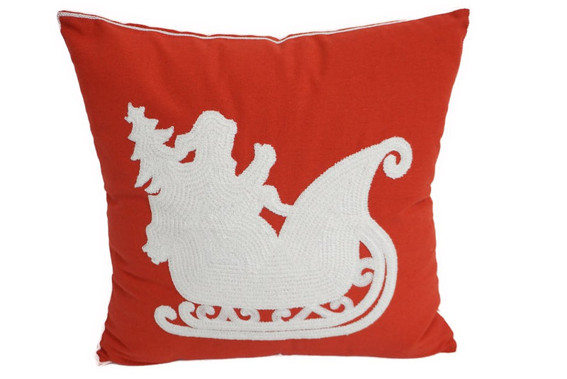 Embroidered Christmas Designer Pillow