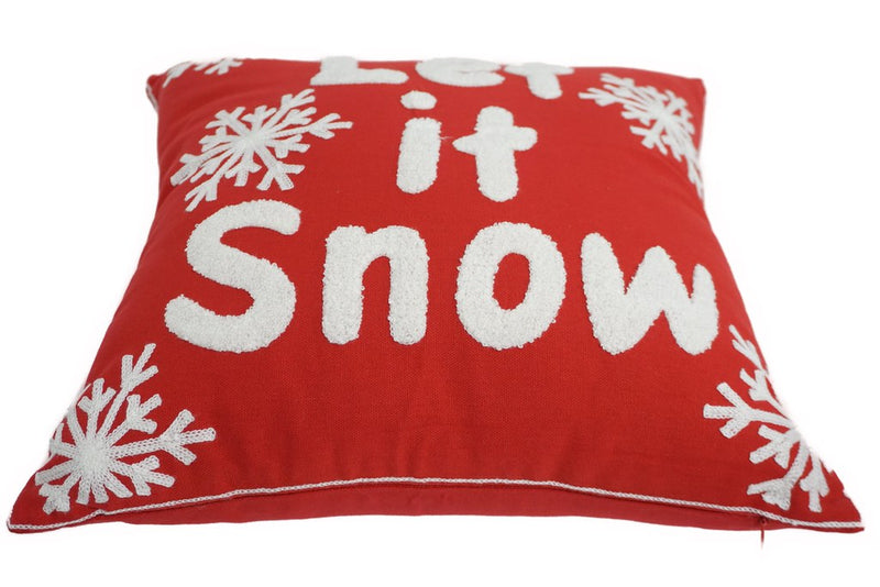 Embroidered Christmas Designer Pillow