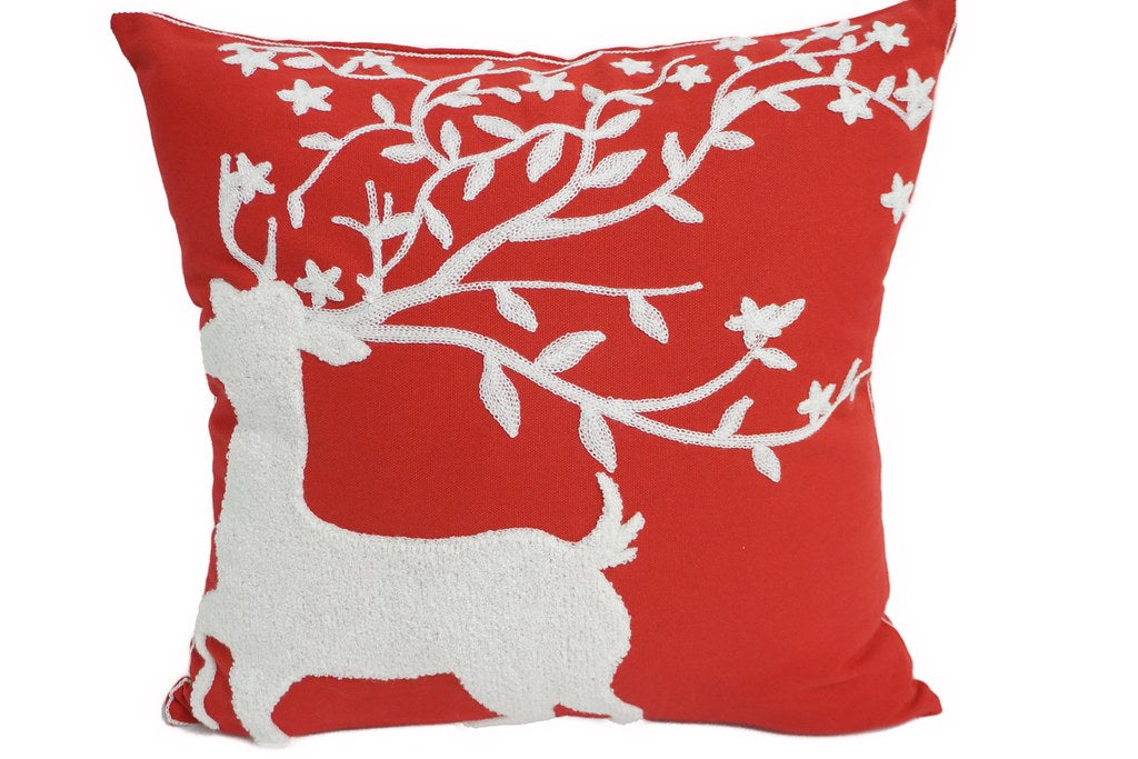 Embroidered Christmas Designer Pillow