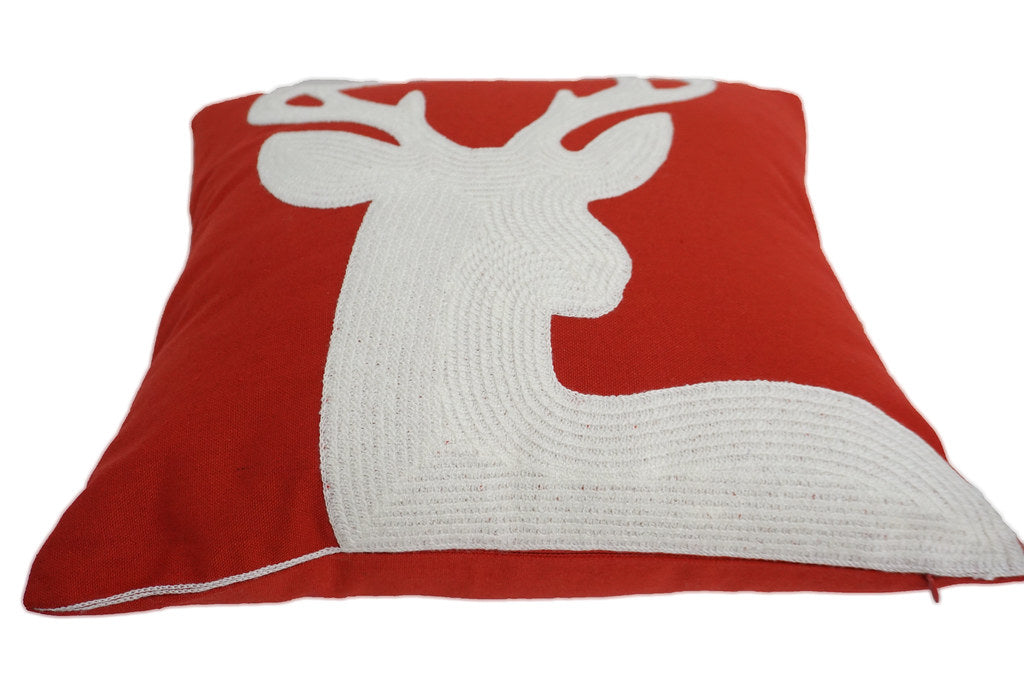 Embroidered Christmas Designer Pillow