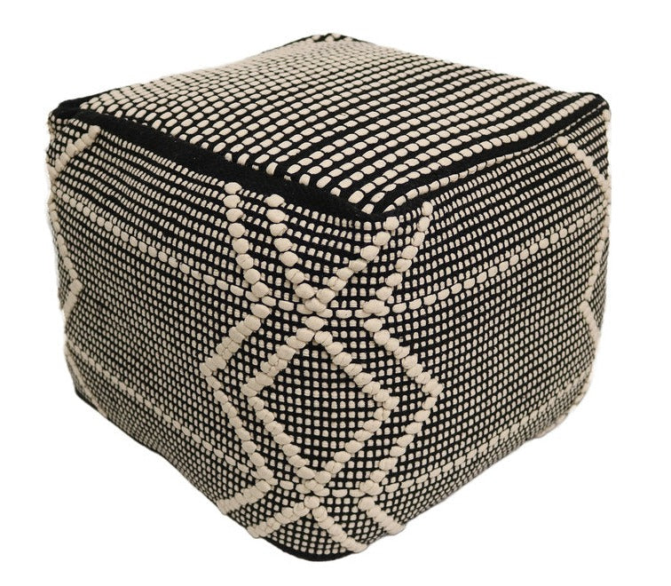 Arezzo Cotton Cube Pouf