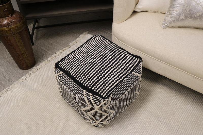 Arezzo Cotton Cube Pouf