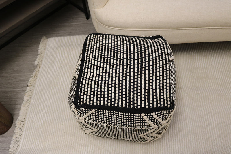 Arezzo Cotton Cube Pouf