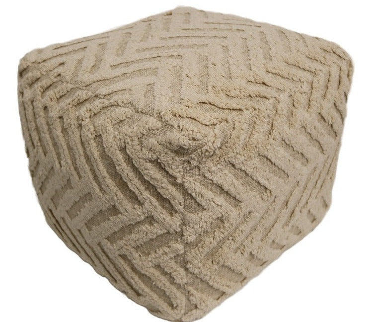 Rimini Cotton Cube Pouf