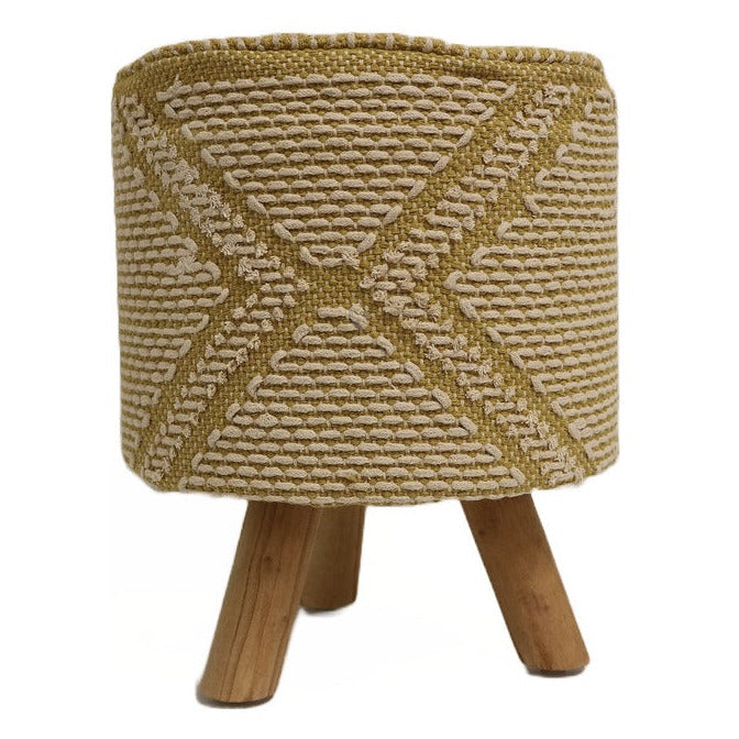 Lille Cotton Round Stool