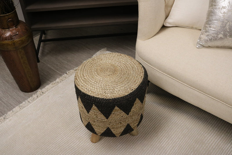 Morzine Jute Round Stool