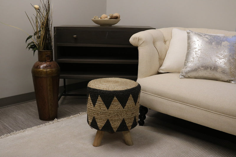 Morzine Jute Round Stool