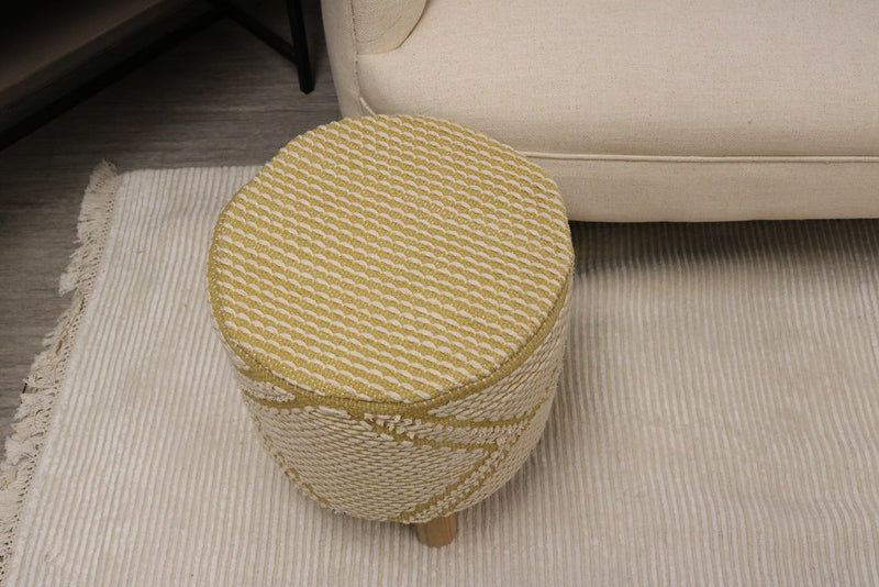 Lille Cotton Round Stool