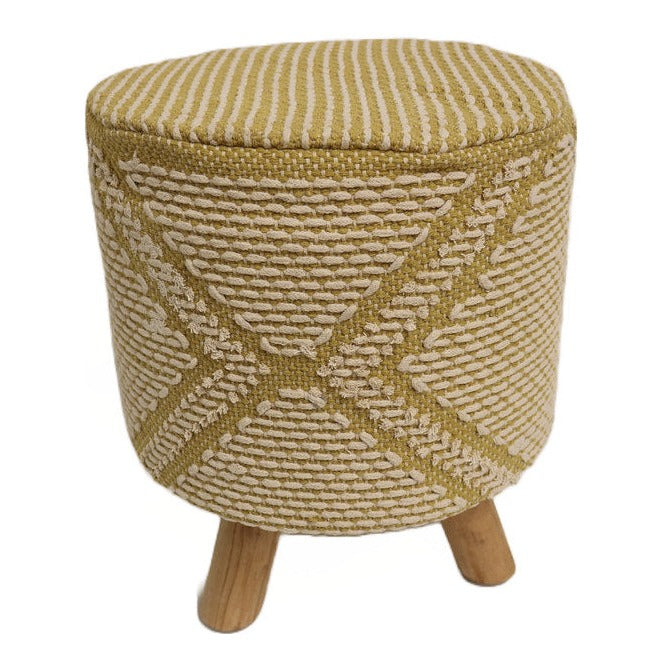 Lille Cotton Round Stool