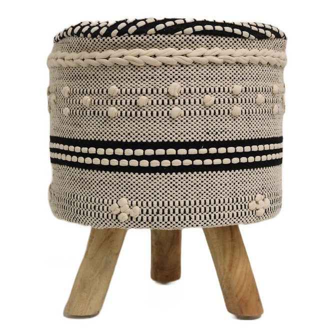 Rennes Cotton Round Stool