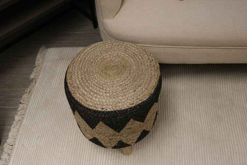 Morzine Jute Round Stool