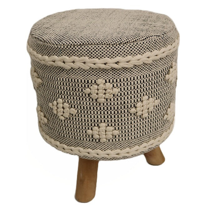 Chamonix Cotton Round Stool