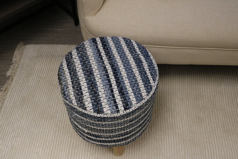 Tignes Cotton Round Stool