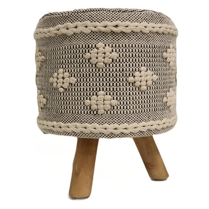 Chamonix Cotton Round Stool