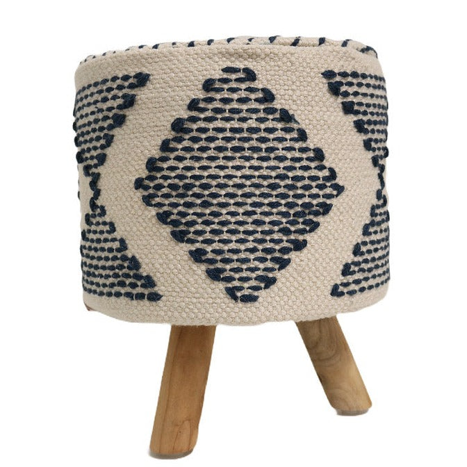 Cannes Cotton Round Stool