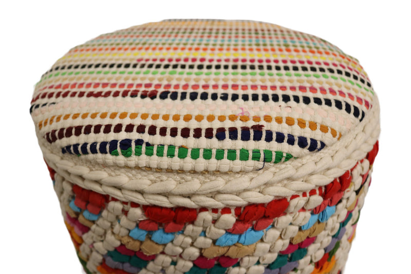 Lyon Cotton Round Stool