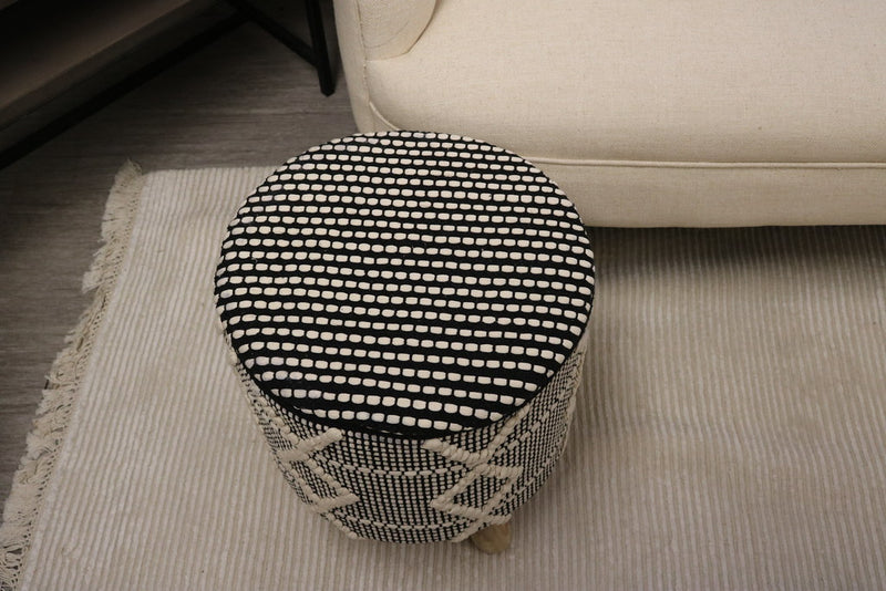 Dijon Cotton Round Stool