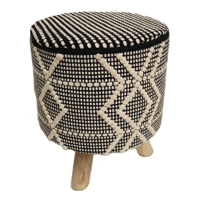 Dijon Cotton Round Stool