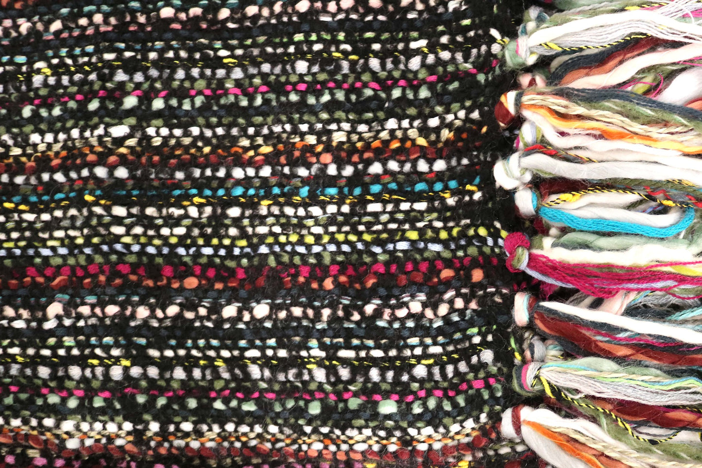 Handcrafted 100% Wool Throw Blanket