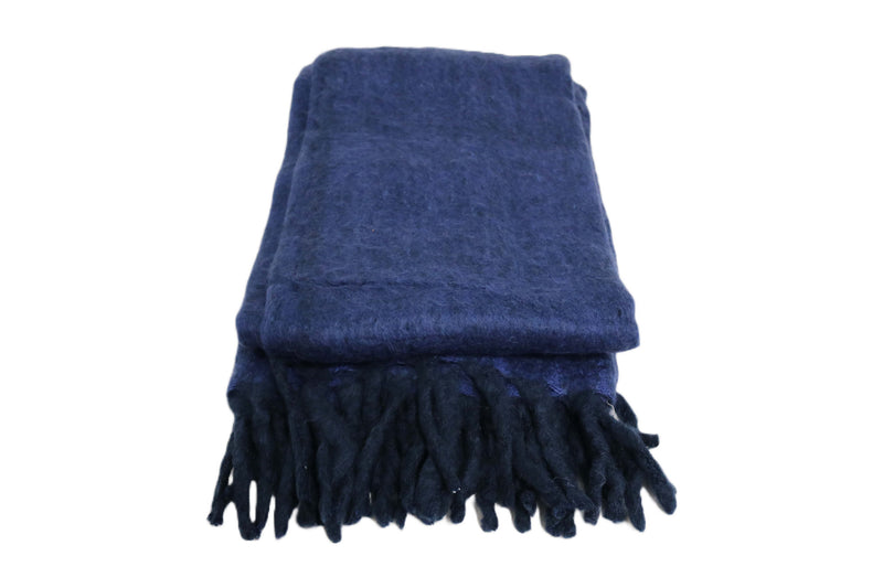 Handcrafted 100% Wool Throw Blanket