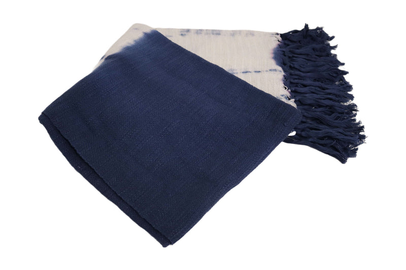 Handcrafted Wool & Cotton Throw Blanket