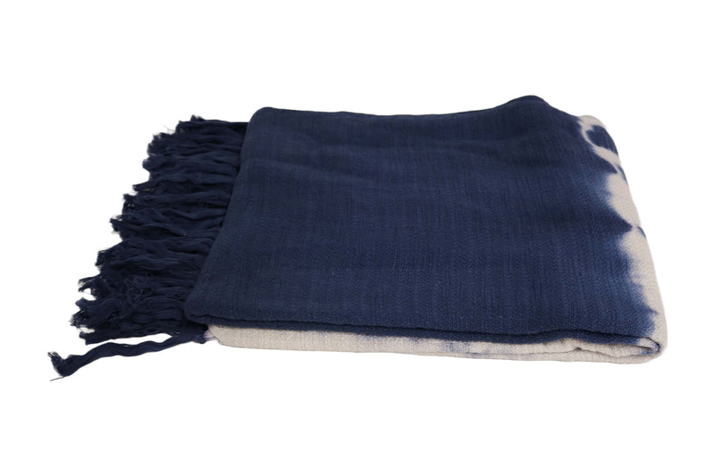 Handcrafted Wool & Cotton Throw Blanket