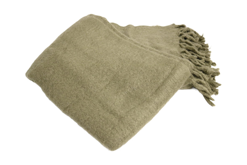 Handcrafted 100% Wool Throw Blanket