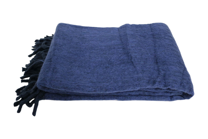 Handcrafted 100% Wool Throw Blanket